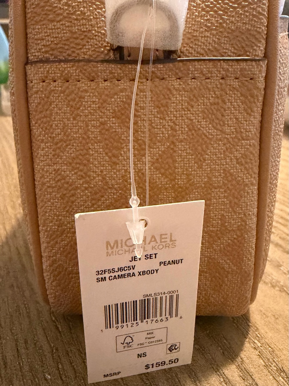 Michael Kors Jet Set Peanut Crossbody Camera Bag